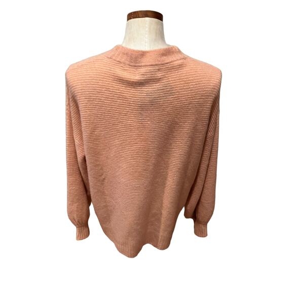 Naadam Ribbed Cocoon Cashmere Cardigan Sweater Desert Pink L - Picture 7 of 13